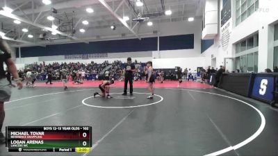 102 lbs Quarterfinal - Logan Arenas, Lancers WC vs Michael Tovar, Reverence Grappling