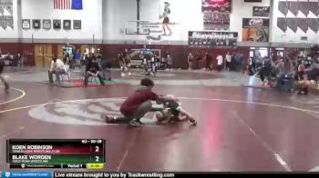 30 lbs Round 1 - Koen Robinson, Trailblazer Wrestling Club vs Blake Worden, Gold Rush Wrestling