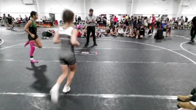 78 lbs Round 1 (3 Team) - Aria Thephavong, MF Angels vs Hallie Burgess, Level Up Wrestling Center