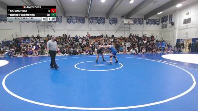 289 lbs Champ. Round 2 - Kai Ancheta, Junipero Serra vs Hunter Clements, Lassen