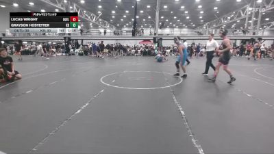 140 lbs Round 2 (10 Team) - Grayson Hostetter, Kraken Black vs Lucas Wright, Outlaws MS