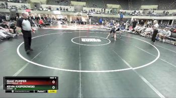 120 lbs Quarterfinals (8 Team) - Isaac Pumper, New Prague vs Kevin Kasperowski, Xavier