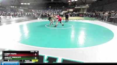 86 lbs Champ. Round 1 - Harley Prescott, Washington vs Corey Muma, NWWC