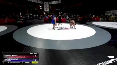 149 lbs Semifinal - Samuel Keely, Eureka Freestyle Wrestling Club vs Jackson Hicks, California