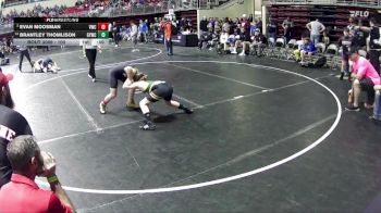 100 lbs Champ. Round 1 - Evan Moosman, Valentine Wrestling Club vs Brantley Thomlison, Gretna Youth Wrestling Club