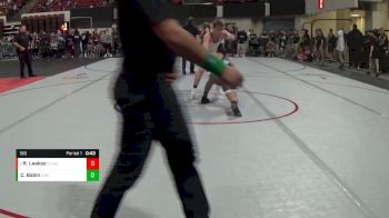 160 lbs Champ. Round 1 - Robert Laakso, Cascade Little Guy Wrestling vs Cadence Babin, Cadence