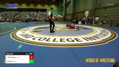 108 lbs Round Of 16 - Javier Mendoza, Salem Elite Mat Club vs Simon Boyer, Timpanogos Wrestling