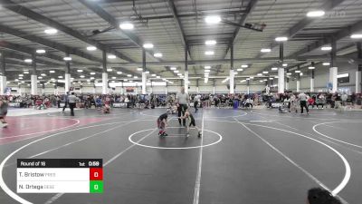 43 lbs Round Of 16 - Titus Bristow, Prescott Valley Bighorns vs Niko Ortega, Desert Dogs WC