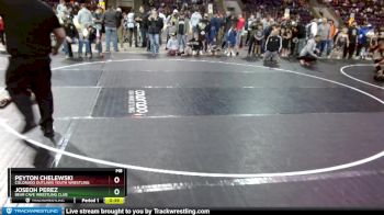 49 lbs Quarterfinal - Peyton Chelewski, Colorado Outlaws Youth Wrestling vs Joseoh Perez, Bear Cave Wrestling Club