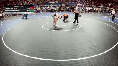 D 1 157 lbs Quarterfinal - Kristian Scott, Catholic - B.R. vs Oliver Scarpelli, St. Paul`s