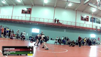 150 lbs Cons. Round 5 - Jaxon Kiefer, South Gibson Wrestling Club vs Jacob Lightle, Unattached