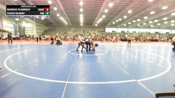 85 lbs Round Of 16 - Maddox Plambeck, The Hunt Wrestling Club Black vs Chase Gilbert, POWA