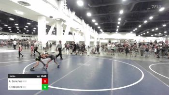 54 lbs Round Of 16 - Angelo Sanchez, Reign WC vs Frank Molinaro, Rising Sun WC