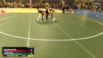 150 lbs 1st Place Match - Colton Bitker, Minneota vs Creed Koll, UNC (United North Central)