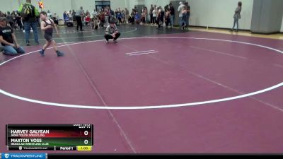 90 lbs Cons. Round 2 - Maxton Voss, Ironclad Wrestling Club vs Harvey Galyean, Arab Youth Wrestling