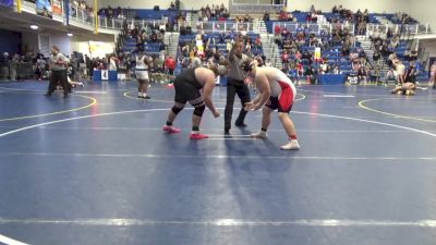 285 lbs Quarterfinal - Levi Yost-Lewellen, Waynesburg vs Nathaniel Clark, DuBois