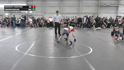 60 lbs Finals (8 Team) - Brantley Cheatham, Donahue WA vs Weston Nicklos, Neighborhood Wrestling