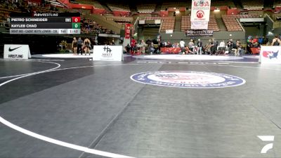 Cadet Boys Lower - 126 lbs Champ. Round 3 - Pietro Schineider, Diablo Wrestling Club vs Kayleb Chao
