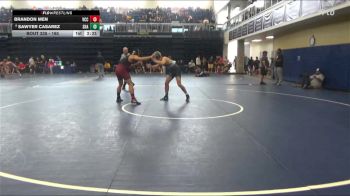 165 lbs Cons. Round 4 - Sawyer Casarez, Shasta College vs Brandon Men, Victor Valley College