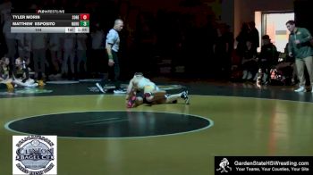 144 lbs Matthew Esposito, North Hunterdon vs Tyler Morin, Southern Regional