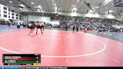 285 lbs Champ. Round 2 - Oskar Madrigal, Benedictine College vs Eli Criblez, Doane University