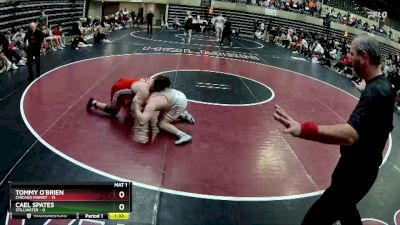 215 lbs Round 2 (4 Team) - Tommy O`Brien, Chicago Marist vs Cael Spates, Stillwater