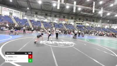 78 lbs Semifinal - Lealani Valdez, Pomona Elite vs Abrahm Huber, Matpac WC