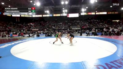 135 lbs Cons. Round 2 - Alycia Aguayo, Blackfoot vs Bryn Beardoll, Eagle