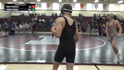 132 lbs Semifinal - Remy Ressler, Independence vs Owen Steger, Monticello