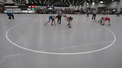 120 lbs Champ. Rd Of 32 - Brock Slimmer, Purler Wrestling Academy vs Kaison Schreier, MO West Championship Wrestling Club