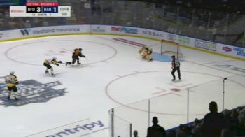 Ryerson Leenders Makes A Huge Breakaway Save To Keep It A 3-1 Bulldogs Lead