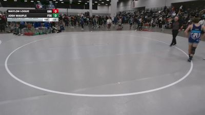 126 lbs Cons. Sub-rd Of 32 - Josh Waufle, Paducah Tilghman High School Wrestling vs Waylon Logue, Iowa