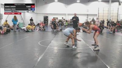 105 lbs Rr Rnd 2 - Jenna Greer, PA West Yellow - GK12E vs Gianna Pepe, Taylor Hammer Girls - GK12E