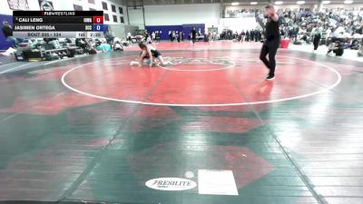 124 lbs Champ. Round 2 - Cali Leng, Iowa vs Jasimen Ortega, Southeast CC