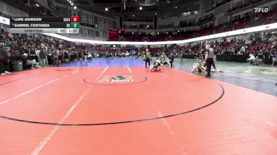 144 lbs Semifinal - Luke Johnson, Columbia vs Gabriel Costanza, Bishop Kelly
