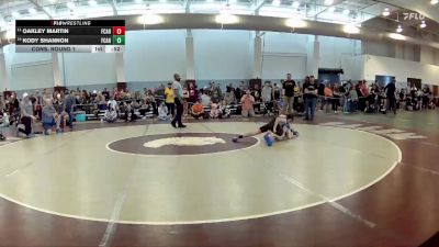 82 lbs Cons. Round 1 - Kody Shannon, FCA Hurricanes vs Oakley Martin, Wild Buffalo Wrestling Club