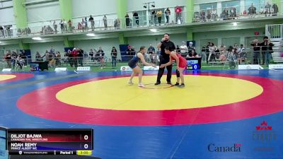 69kg Quarterfinal - Diljot Bajwa, Canadian Mal Wrestling vs Noah Remy, Prince Albert WC