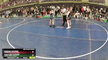 125 lbs 3rd Place Match - Hannah Hocker, Legends Of Gold Las Vegas vs Maeylieh Cotner, Carbon Middle School