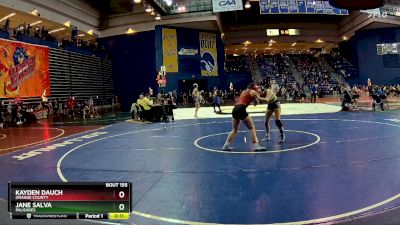 125 lbs Cons. Round 1 - Jane Salva, Palisades vs Kayden Dauch, Orange County