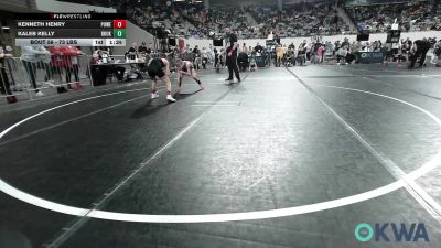 73 lbs Quarterfinal - Kenneth Henry, Powerhouse vs Kaleb Kelly, Broken Arrow Wrestling Club