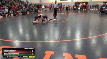 100 lbs Cons. Round 2 - Tegan Bishop, Benton Community vs Elizabeth Burns, Prairie, Cedar Rapids