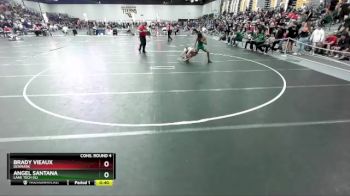 120 lbs Cons. Round 4 - Brady Vieaux, Denmark vs Angel Santana, Lane Tech (IL)