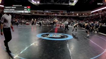 4A 121 lbs Champ. Round 1 - Marley Begay, Del Norte vs Caden Justus, Moriarty