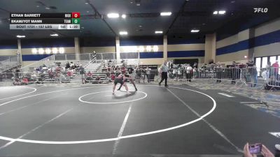 157 lbs Round Of 16 - Ethan Barrett, Nighthawk WC vs Ekamjyot Mann, Team Bc