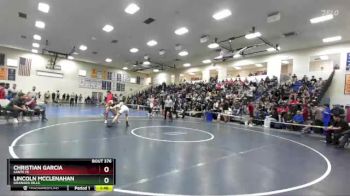 132 lbs Semifinal - Christian Garcia, Sante Fe vs Lincoln McClenahan, Granada Hills