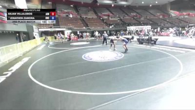 155 lbs 3rd Place Match - Julian Villalobos, Ayala Smash Wrestling vs Jonathen Zamora, Dethrone Wrestling Club