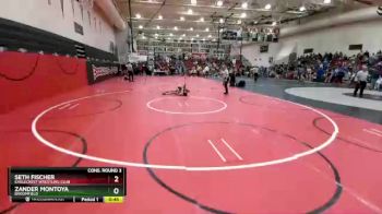 98 Boys Cons. Round 3 - Zander Montoya, Broomfield vs Seth Fischer, Eaglecrest Wrestling Club