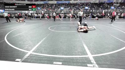 155 lbs Quarterfinal - Cole Sackett, Angry Fish vs Evin Blake, Wilson Central High School