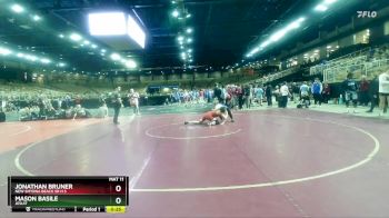 150 lbs Cons. Round 6 - Jonathan Bruner, New Smyrna Beach Sr H S vs Mason Basile, Jesuit