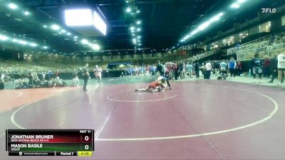 150 lbs Cons. Round 6 - Jonathan Bruner, New Smyrna Beach Sr H S vs Mason Basile, Jesuit